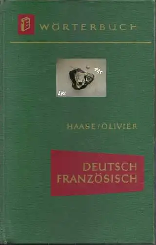 Haase, Olivier: Wörterbuch, Deutsch, Französisch. 