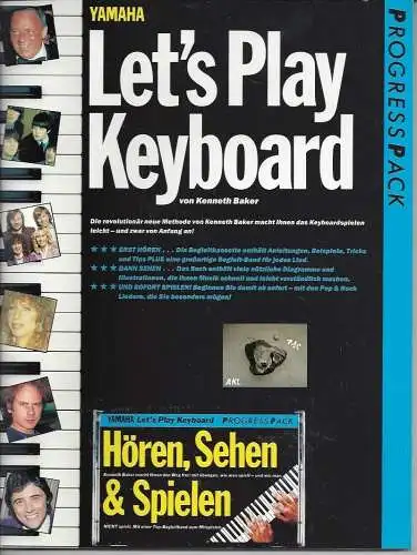 Kenneth Baker: Lets play Keyboard, Progresspack, yamaha mit Kassette, MC. 