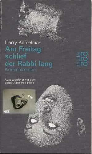 Harry Kemelman: Am Freitag schlief der Rabbi lang, Kriminalroman. 