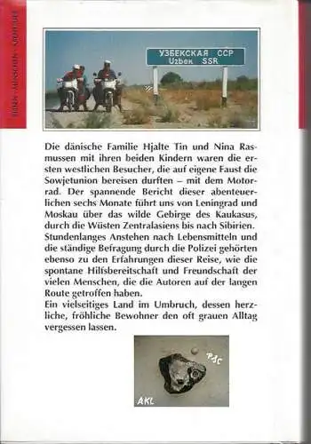 Tin Hjalte, Rasmussen Nina: Perestroika mit dem Motorrad, Vom Roten Platz zum Baikalsee. 