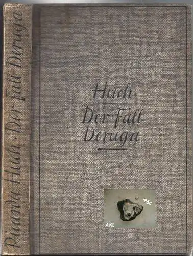 Ricarda Huch: Der Fall Deruga. 