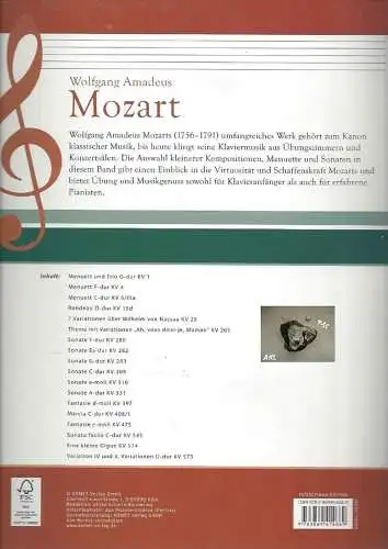 Wolfgang Amadeus Mozart, Für Klavier. 