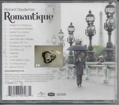 Romantique, Richard Clayderman, CD