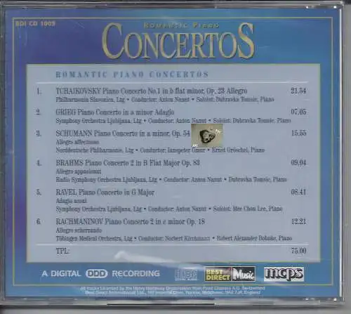 Klassik zum Kuscheln, The Classical Romantic Concertos, CD