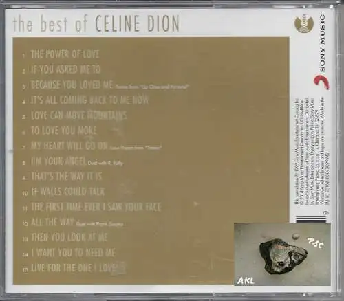 The best of Celine Dion, CD