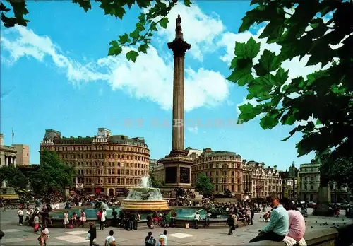 [Echtfotokarte farbig] London
Trafalgar Square. 