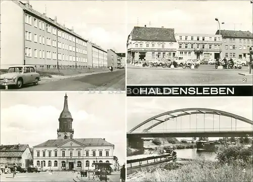[Echtfotokarte schwarz/weiß] Haldensleben. 