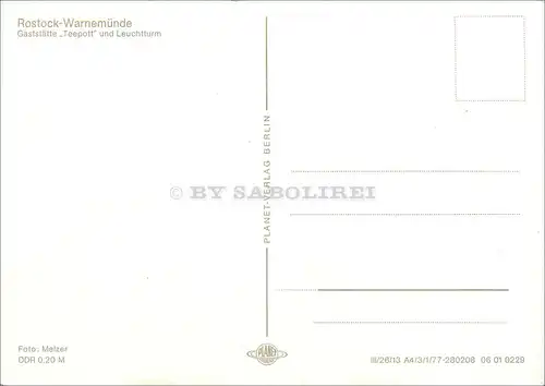[Echtfotokarte farbig] Rostock-Warnemünde. 