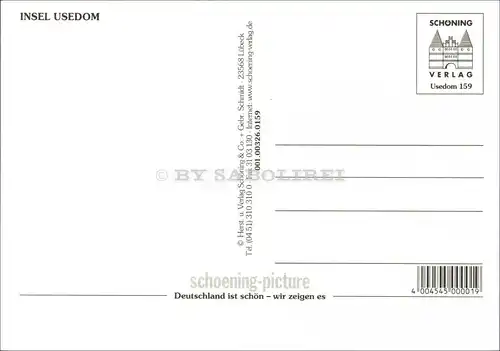 [Echtfotokarte farbig] Insel Usedom. 