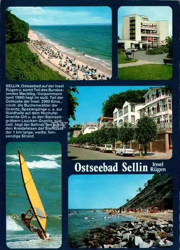 [Echtfotokarte farbig] Ostseebad Sellin. 