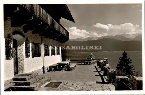 [Echtfotokarte schwarz/weiß] Ernst Enzensperger - Jugendherberge. 