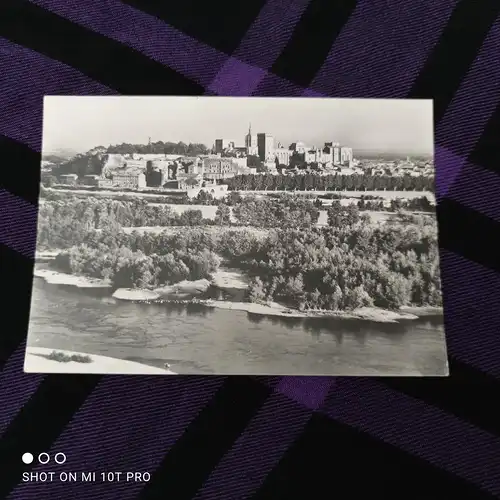 [Echtfotokarte schwarz/weiß] Avignon s/w. 