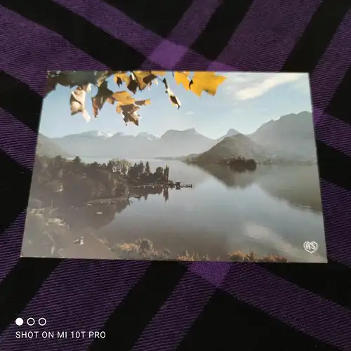 [Echtfotokarte farbig] Le Lac d'Annecy. 