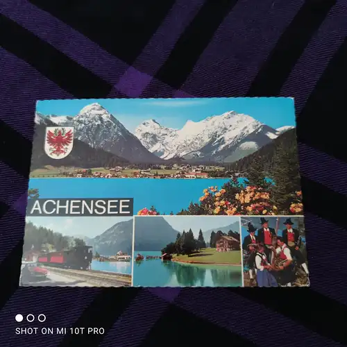[Echtfotokarte farbig] Achensee. 