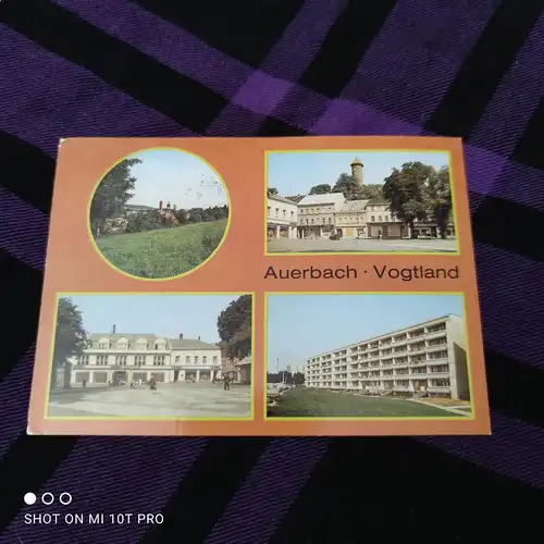 [Echtfotokarte farbig] Auerbach - Vogtland. 