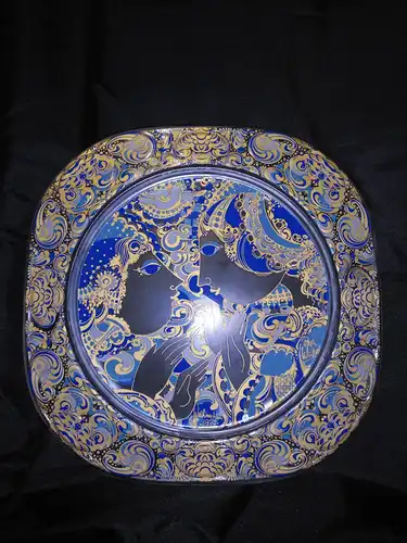 Rosenthal Weihnachtsteller in Glas 1977, Björn Wiinblad