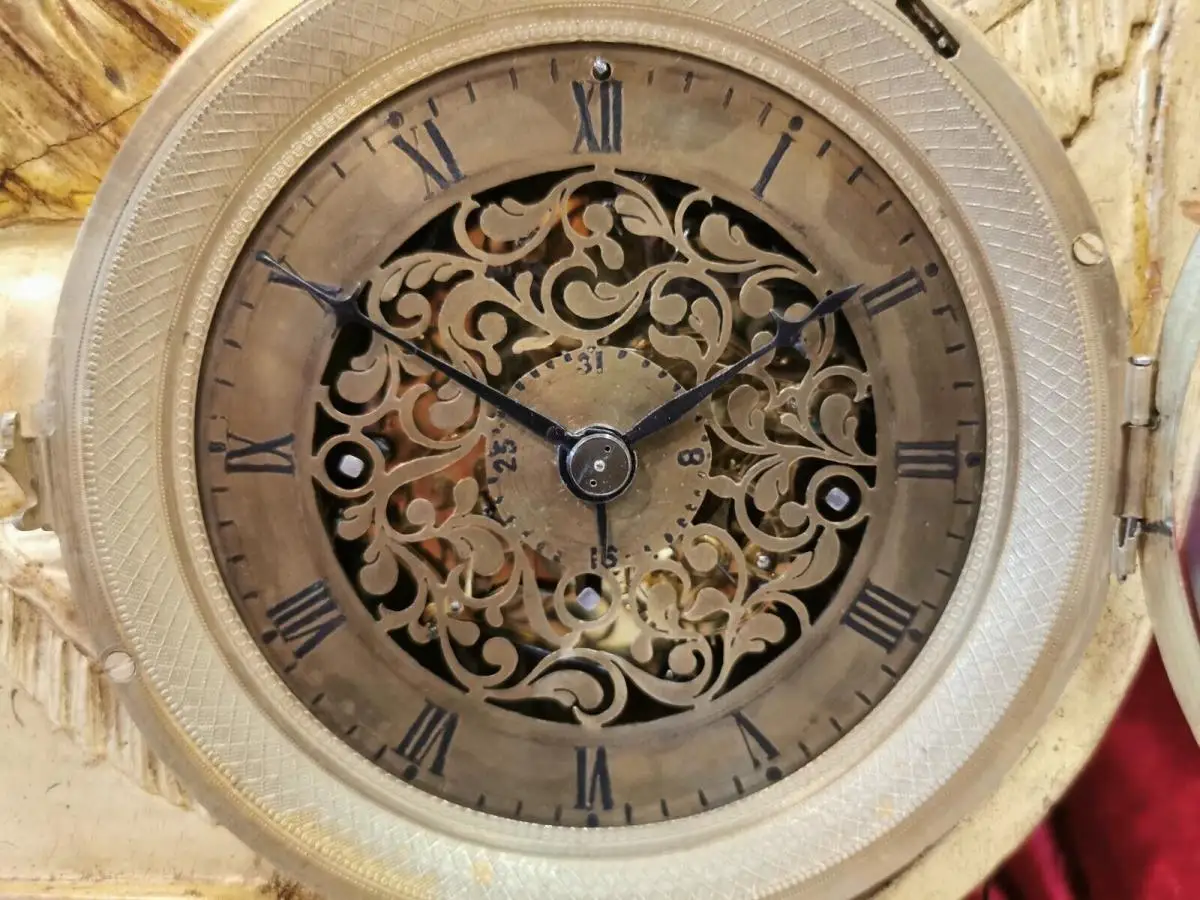 Biedermeier Augenwender-Uhr 1