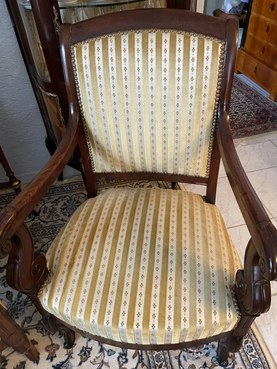 Antike Salon Sitzgruppe, Frankreich, Epoche Restauration, 19. Jahrhundert  2