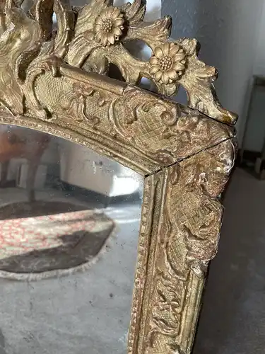 Wunderschöner Antiker Barock Spiegel, Frankreich, Ende 18. Jahrhundert