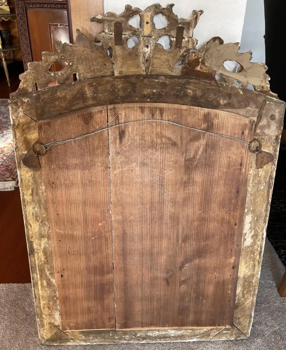 Wunderschöner Antiker Barock Spiegel, Frankreich, Ende 18. Jahrhundert 6