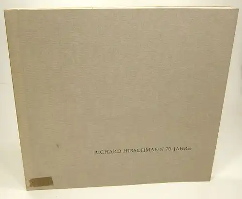 (Ohne Autor): Richard Hirschmann. Zum 70. Geburtstag des Gründers und 40-jährigen Jubiläum der Firma Richard Hirschmann. Radiotechnisches Werk, Esslingen am Neckar. 
