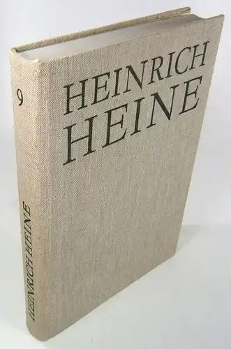 Mende, Fritz (Bearb.): Heinrich Heine. Band 9: Prosa 1836-1840. (Säkularausgabe). 