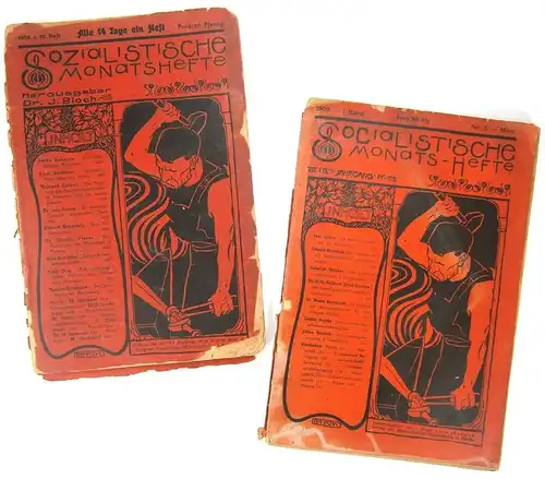Bloch, J. (Hrsg.): Sozialistische Monatshefte. No. 3 - März 1903 + 22. Heft, 1908. 