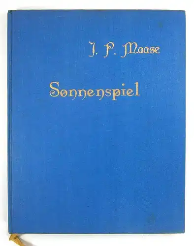Maase, Ignaz Paul: Sonnenspiel. Herausgegeben von Hede Maase. 