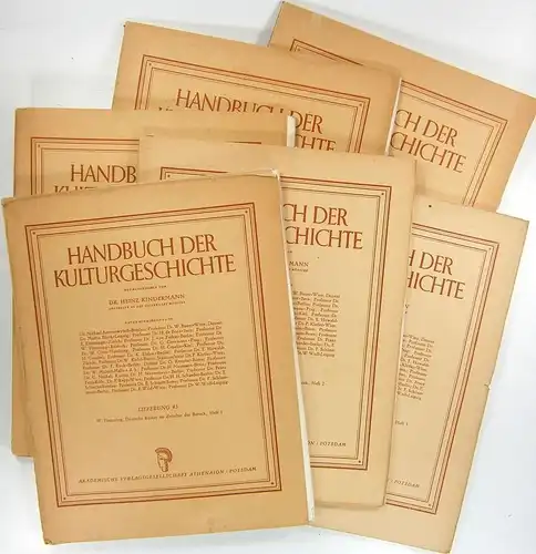 Flemming, W: Deutsche Kultur im Zeitalter des Barock. Hefte 1-6/7. (Schlußheft, so komplett - Handbuch der Kulturgeschichte. Lieferungen 45, 46, 55, 56, 62 und 70/71). 