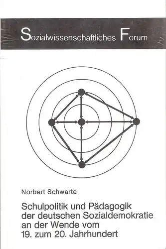 Schwarte, Norbert: Schulpolitik und Pädagogik der deutschen Sozialdemokratie an der Wende vom 19. [neunzehnten] zum 20. [zwanzigsten] Jahrhundert. (Sozialwissenschaftliches Forum ; 8). 