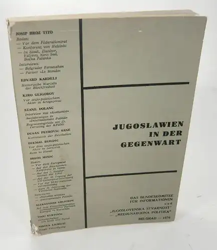 Das Bundeskomittee für Informationen (Hrsg.): Jugoslawien in der Gegenwart. 