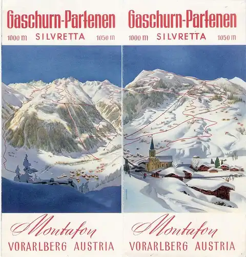 VV Goschurn-Partenen, Vorarlberg, Austria (Hrsg.): Gaschurn-Partenen 1000 m Silvretta 1050 m. Monatfon, Vorarlberg, Austria. 