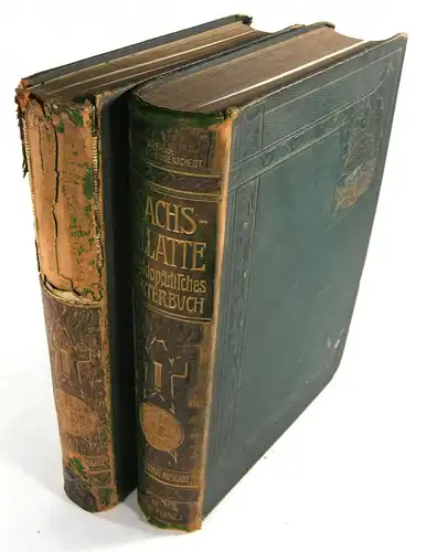 Sachs, Karl: Sachs Villatte Enzyklopädisches Französisch Deutsches und Deutsch Französisches Wörterbuch. Mit Angabe der Aussprache nach dem phonetischem System der Methode Toussaint Langenscheidt. Hand.. 