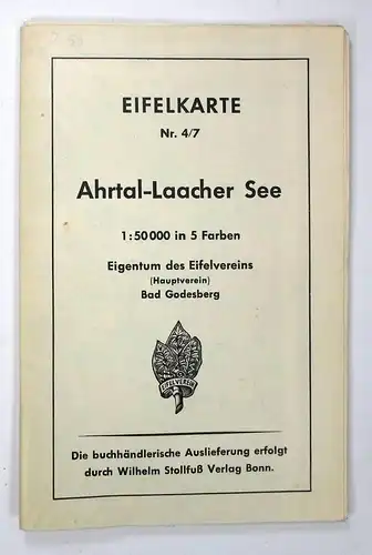 Eifelverein Bad Godesberg (Hrsg.): Ahrtal - Laacher See. Maßstab 1:50 000. 