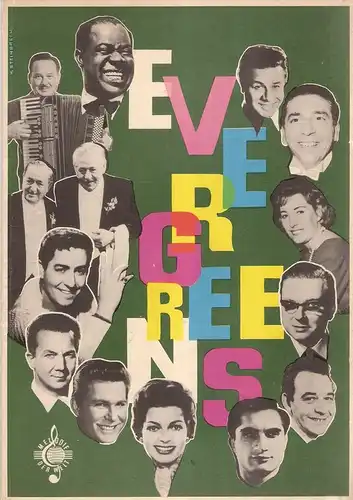 (Div. Autoren): Melodien der Welt. Evergreens. (Musikdruck ; M. d. W. 191, Notendruck). 