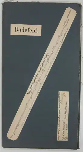 Königl. Preuß. Landesaufnahme (Hrsg.): Bödefeld. Maßstab 1:25 000. (Kreis Meschede / Kreis Brilon / Reg. Bez. Arnsberg). 