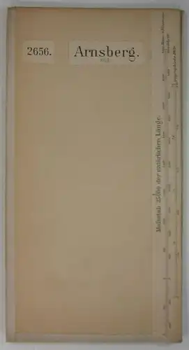 [Königl. Preuss. Landes-Aufnahme (Hg.)]: Arnsberg. Süd. Maßstab 1:25000. (2656). 