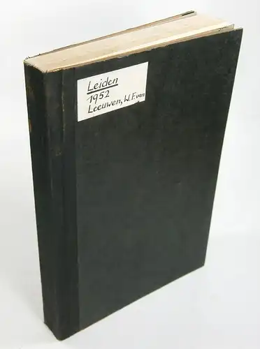 Leeuwen, W. F. van: Verzekeringscontracten. (Polissen van Ziekenhuisverzekering). Dissertation. 