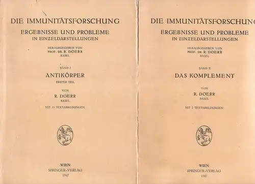 Doerr, Robert: Antikörper. Definition, zellularer Ursprung, Versuche, anikörperartig wirkende Stoffe in vitro zu erzeugen, Antikörperbildung als Reaktion bestimmter Zellen auf den Antigenreiz, Antikörper als Serumproteine.. 