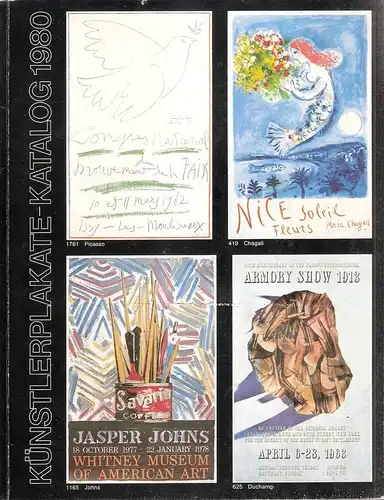 Galerie für Moderne Kunst und Plakatkunst (Bonn) (Hrsg.): Künstlerplakate-Katalog 1980. (Galerie für Moderne Kunst und Plakatkunst, Bonn). 