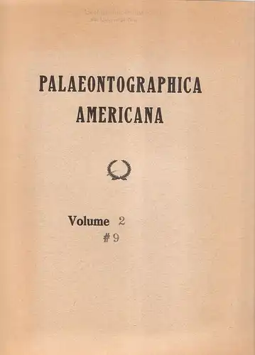 Flower, Rousseau Hayner: Devonian brevicones of New York and adjacent areas. (Palaeontographica Americana ; 9 / Vol. 2). 