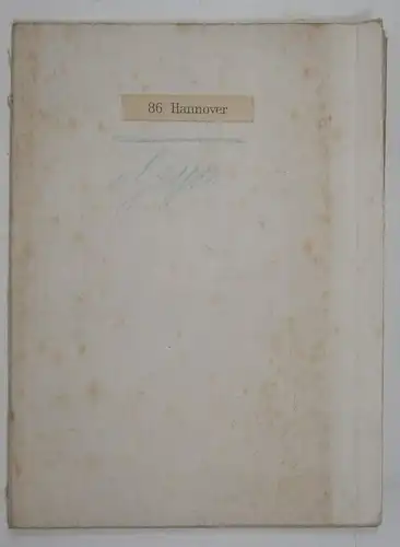 Königl. Preuss. Landesaufnahme: Hannover. Karte Nr. 86. Maßstab: 1:200 000. 