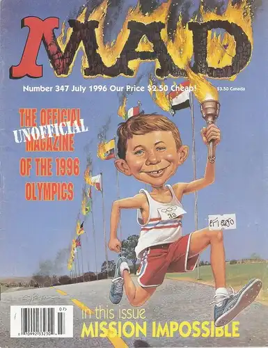 Kadau, Charlie (u.a.) (ed.): MAD. Number 347 July 1996. The unofficial Magazine of the 1996 Olympics.