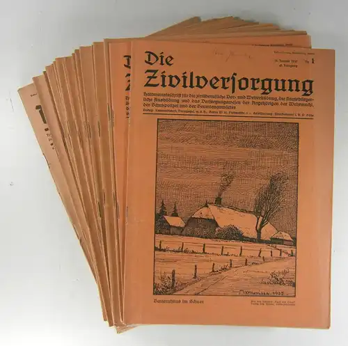 Götze, R. (Schriftleitung): Die Zivilversorgung. Halbmonatsschrift für die zivilberufliche Vor  und Weiterbildung, die staatsbürgerliche Ausbildung und das Versorgungswesen der Angehörigen der Wehrmacht, der Schutzpolizei.. 