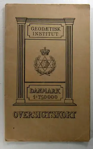 Geodaetisk Institut: Danmark 1:750 000. Oversigtskort. 