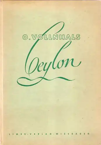 Vollnhals, Otto H: Ceylon. 