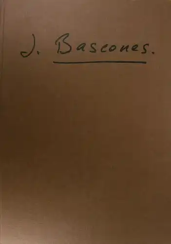 Porcel, Baltasar: José Bascones. 