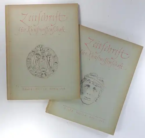Winkler, Friedrich (Schriftleiter) / Deutscher Verein für Kunstwissenschaft (Hg.): Zeitschrift für Kunstwissenschaft. Band II - Hefte 1/2 + 3/4 - 1948. 