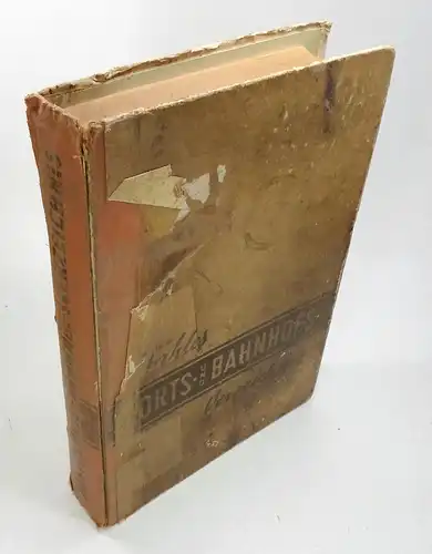 Brinkmann, H. B: Fahles Orts- und Bahnhofs-Verzeichnis. 1958. Dienststück. Im Auftrage des Verlags nach amtlichen Unterlagen zusammengestellt. 