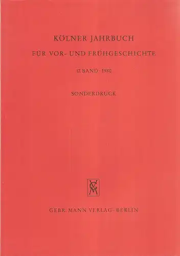 La Baume, Peter: Ein Paradeschildbuckel aus Köln. (Sonderdruck aus Kölner Jahrbuch für Vor- und Frühgeschichte, 17. Band 1980). 